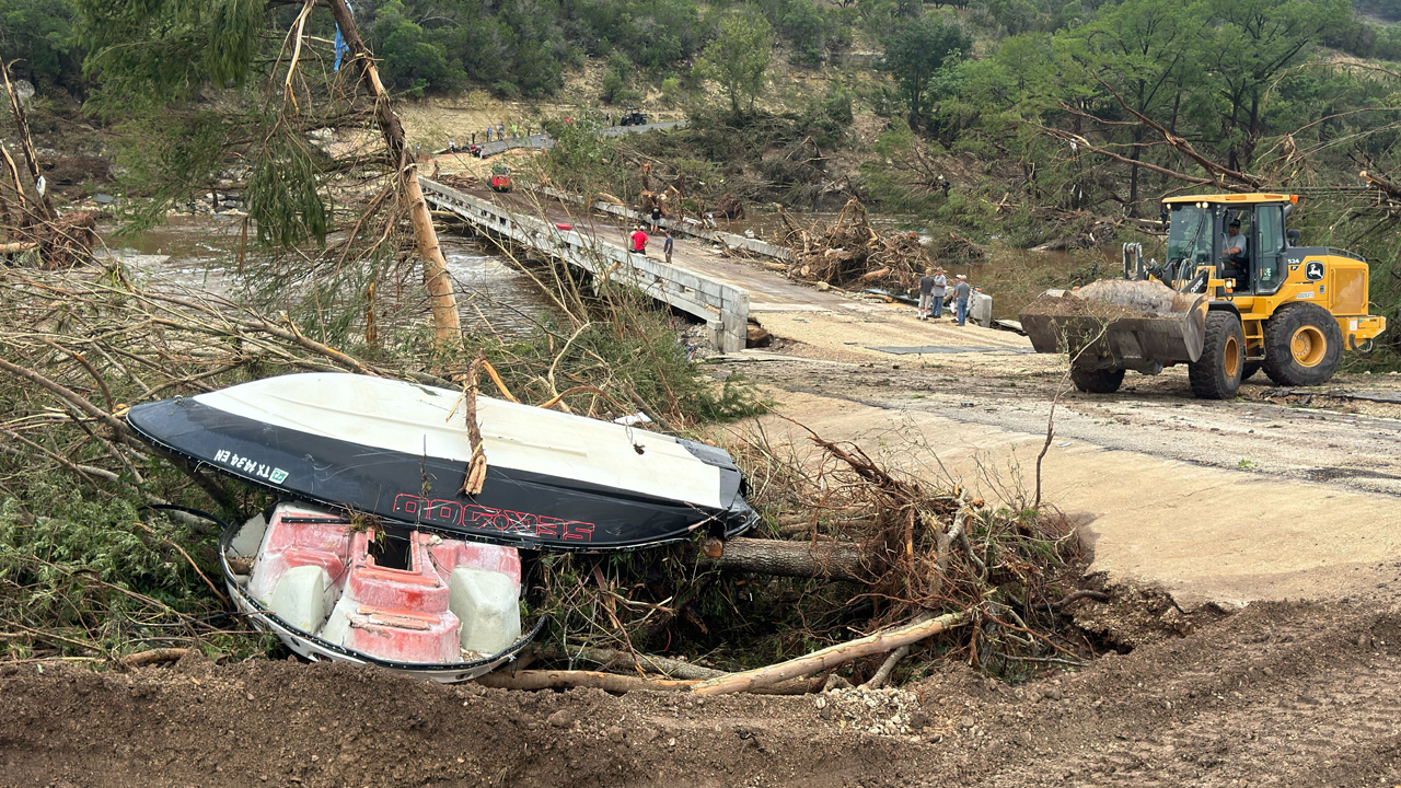 WATCH LIVE: Receding Texas floodwaters reveal death, devastation as toll tops 50
