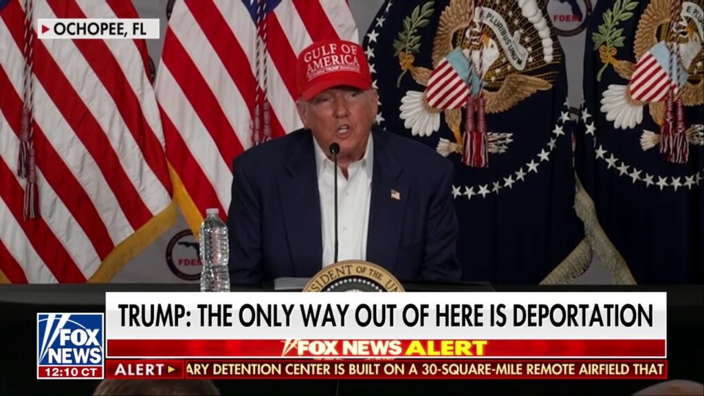 Trump: The only way out of 'Alligator Alcatraz' is deportation