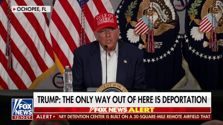 Trump: The only way out of 'Alligator Alcatraz' is deportation