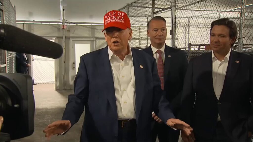 Trump says Newsom should head to Florida's 'Alligator Alcatraz' and 'learn something'