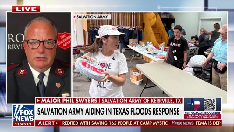 Salvation Army providing 24-hour aid in central Texas