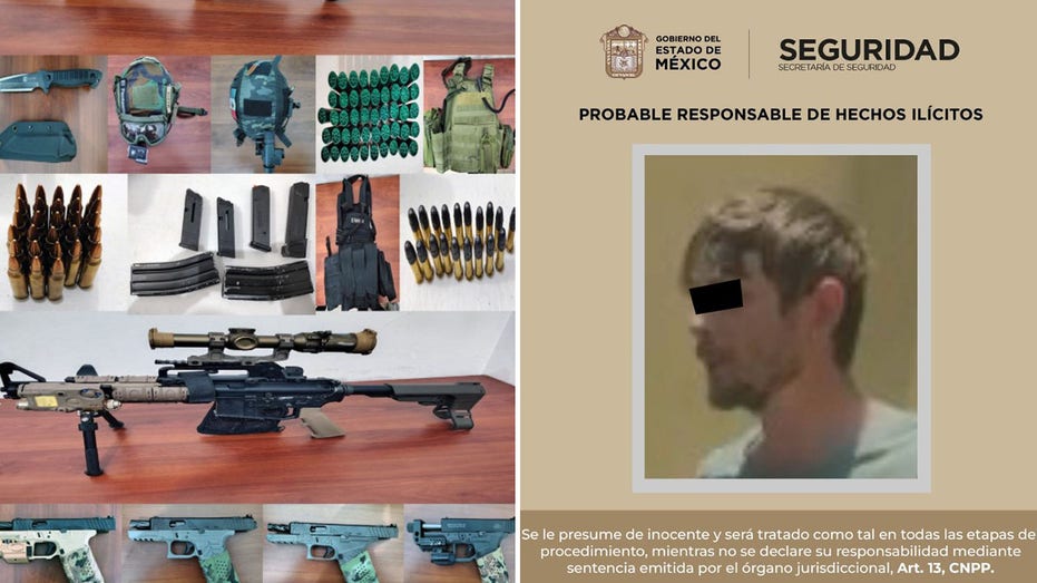 American with 'CIA' credentials and variety of weapons arrested in Mexico