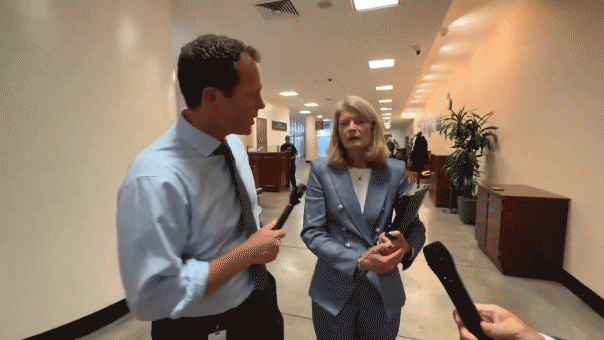 Murkowski silently stares down NBC reporter asking about her 'Big Beautiful Bill' vote
