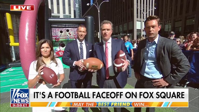 'Fox & Friends Weekend' has a football faceoff on Fox Square