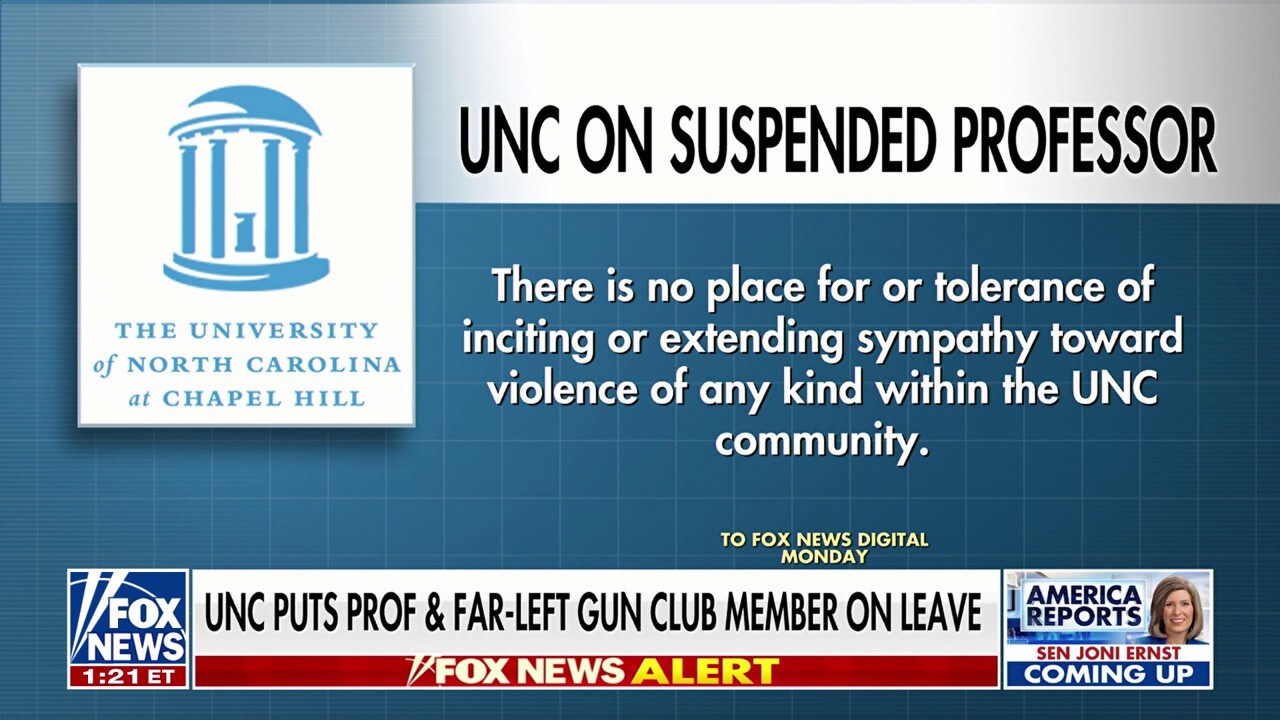 UNC places professor linked to far-left gun group on leave