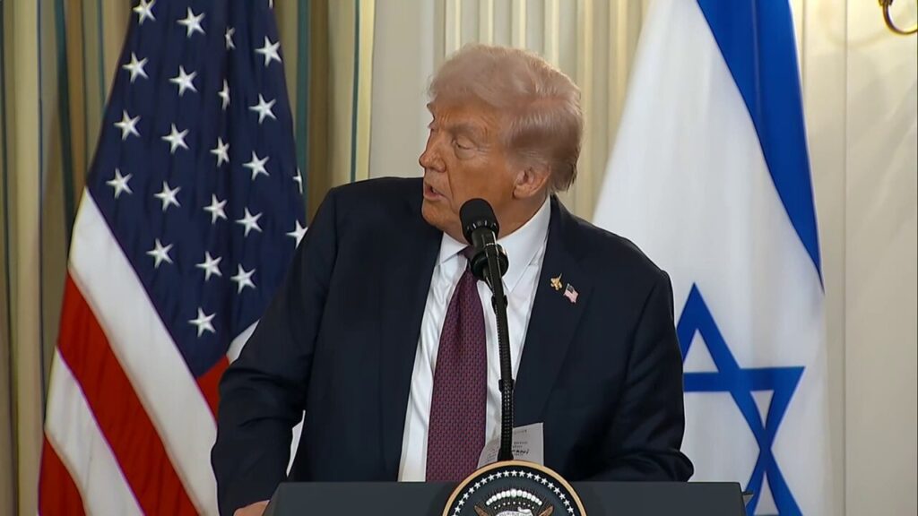 Netanyahu and Qatari PM al-Thani had a 'heart to heart' after Israel's airstrikes, Trump says