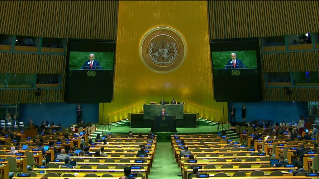 Netanyahu reveals he's streaming his speech in Gaza through cell phones and loud speakers