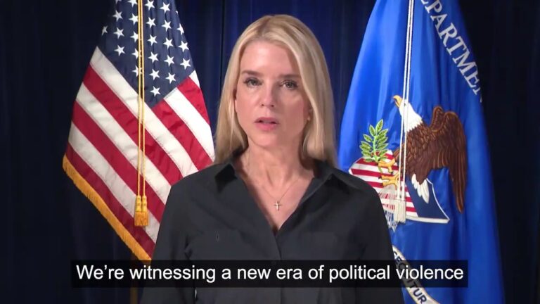 Bondi warns extremists who target federal officers