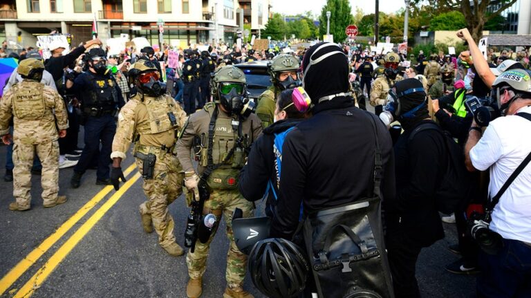 Portland police chief touts 'crowd support' approach as ICE facility faces ongoing violence