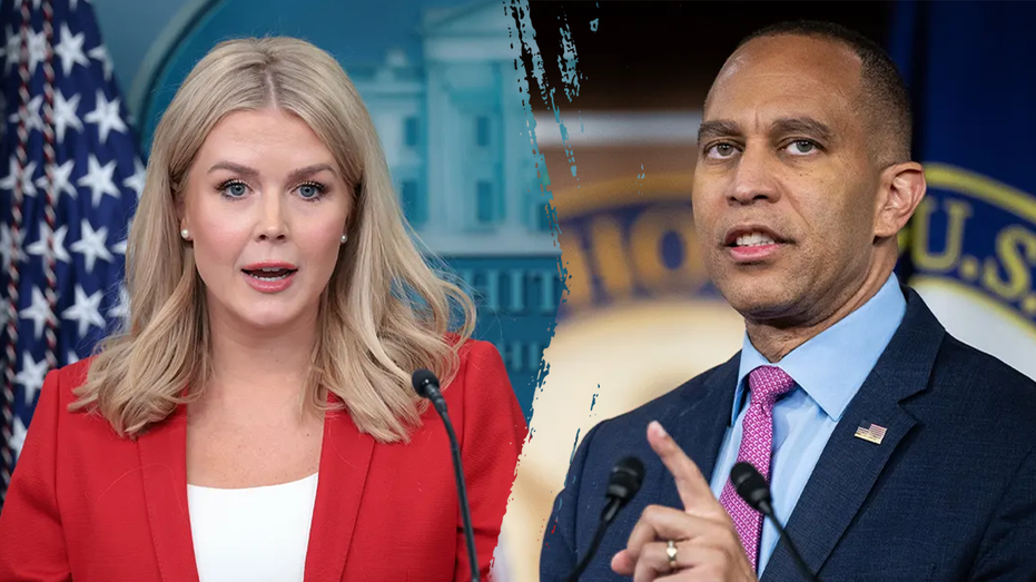 Hakeem Jeffries unleashes personal attack against Karoline Leavitt, calls her 'sick' and 'demented'