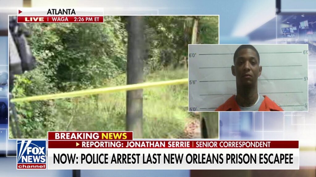Police arrest last New Orleans prison escapee in Atlanta