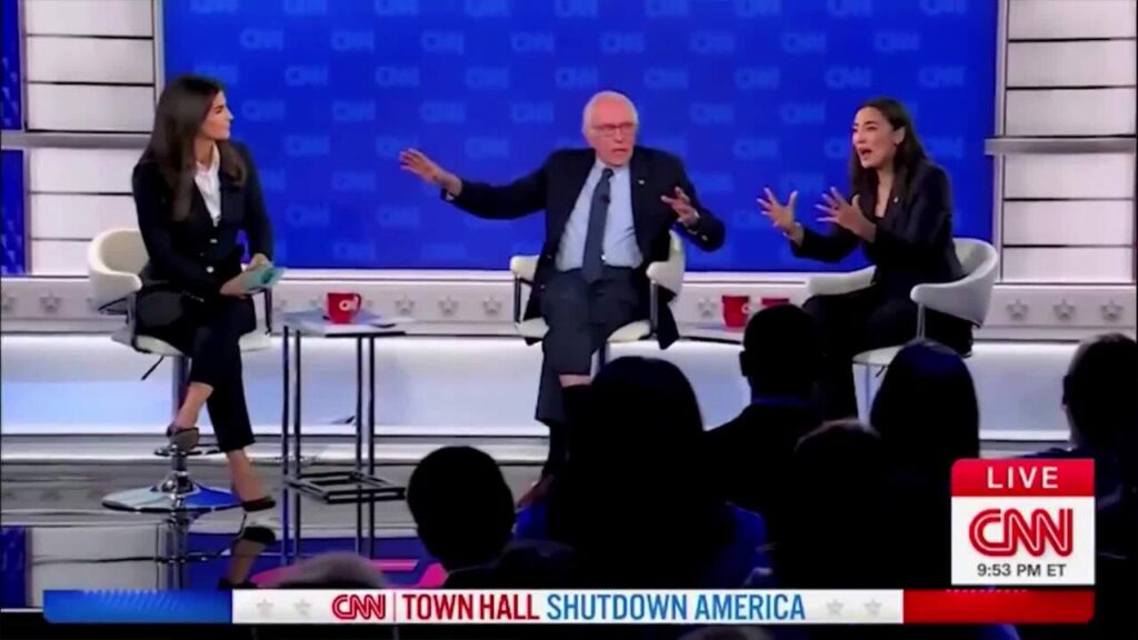 AOC, Bernie Sanders erupt after being asked if Schumer should be worried about primary challenge from her