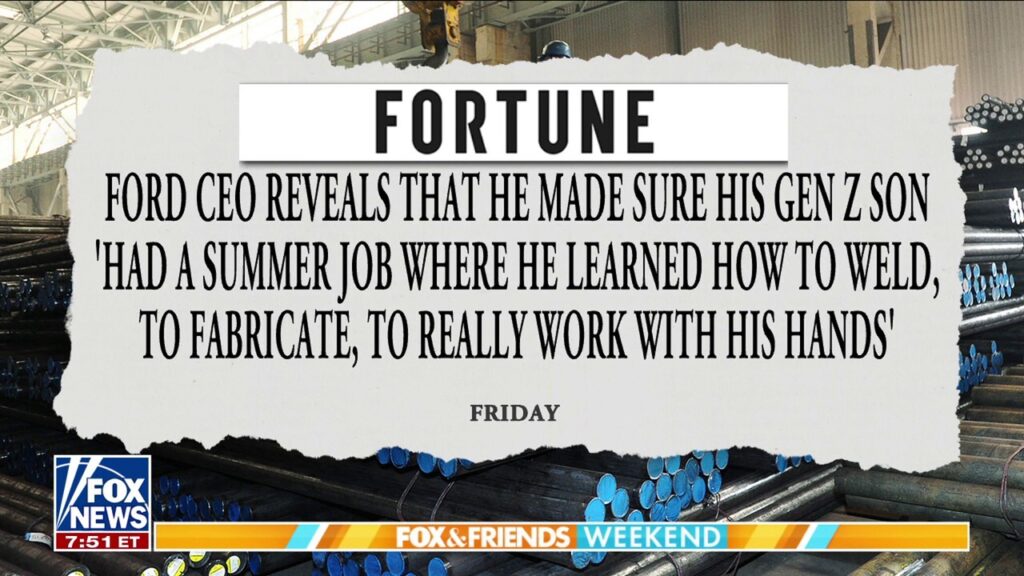 Ford CEO highlights importance of youth learning trades