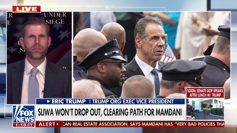 Eric Trump warns Cuomo can’t win with Sliwa on ballot