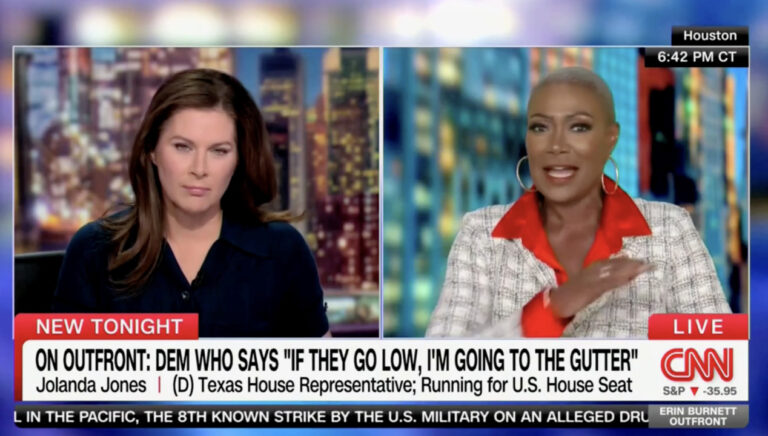 Texas Democratic House candidate makes a throat slash gesture during a CNN interview