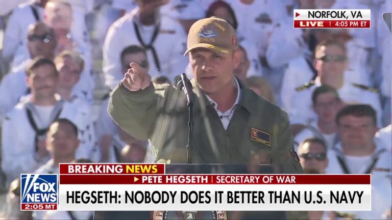 Pete Hegseth honors Navy during star-studded celebration