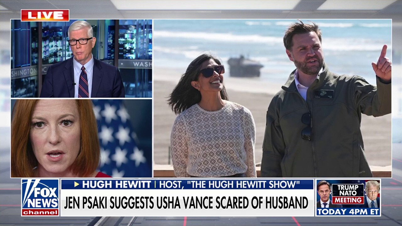 Hugh Hewitt reacts to Psaki backlash over Usha Vance criticism: 'The left is out of ideas'