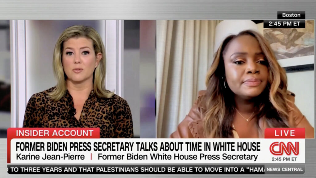 Jean-Pierre doesn't directly answer if she thinks Biden should be president right now