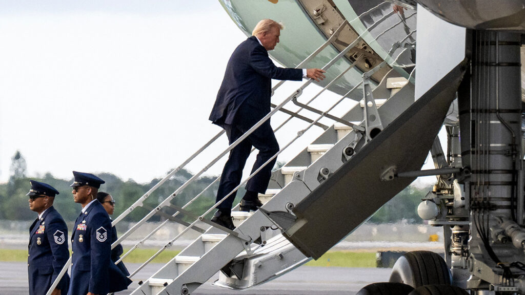 WATCH LIVE: President Trump returning to Washington DC