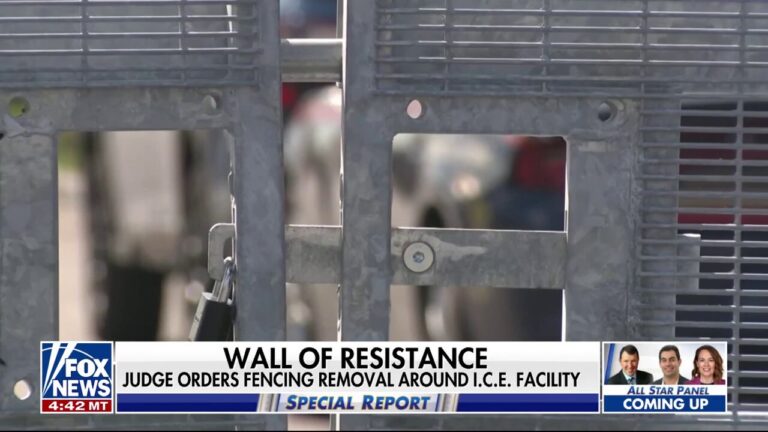 Judge says fencing around ICE facility must be removed