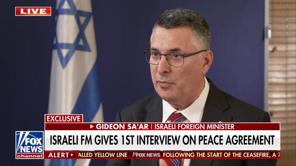 Exclusive: Israeli foreign minister reaffirms commitment to Trump's peace agreement
