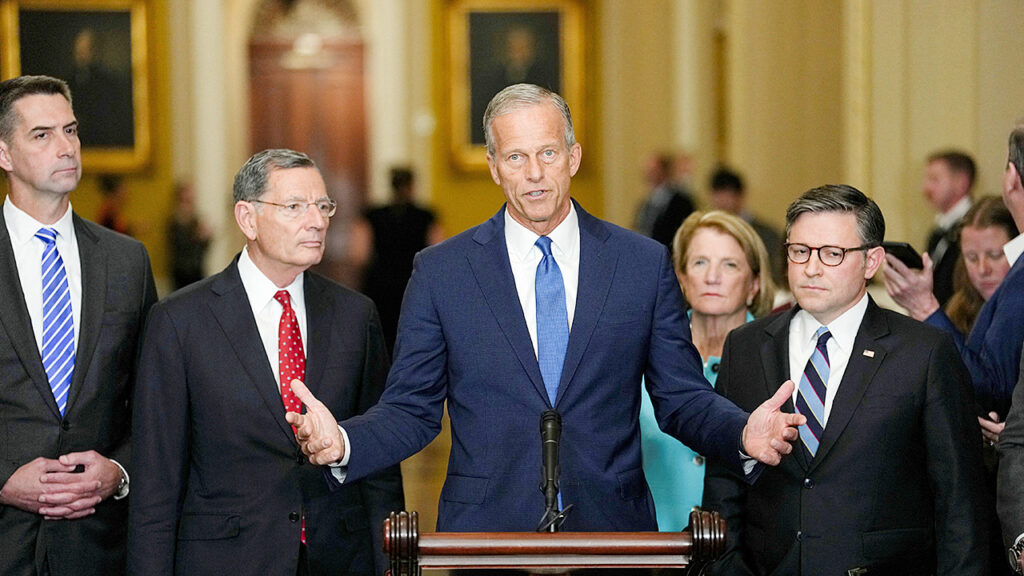 WATCH LIVE: Speaker Johnson, Thune hold press conference at the US Capitol