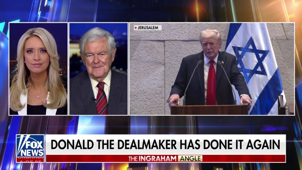 The world is gathering around Trump out of hope for a peaceful and prosperous Middle East, says Newt Gingrich