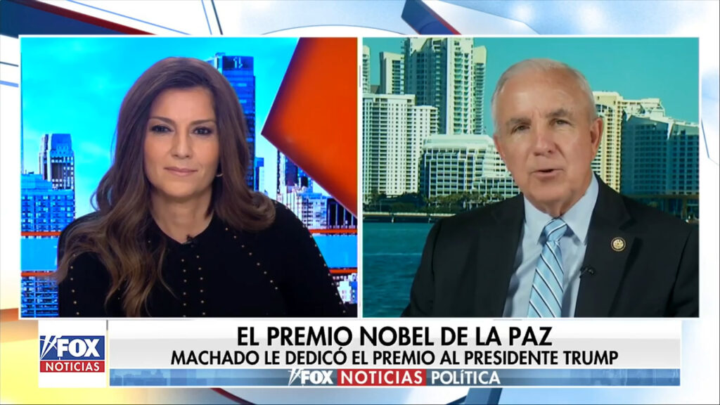 Congresista Republicano aplaude Nobel de Maria Corina Machado