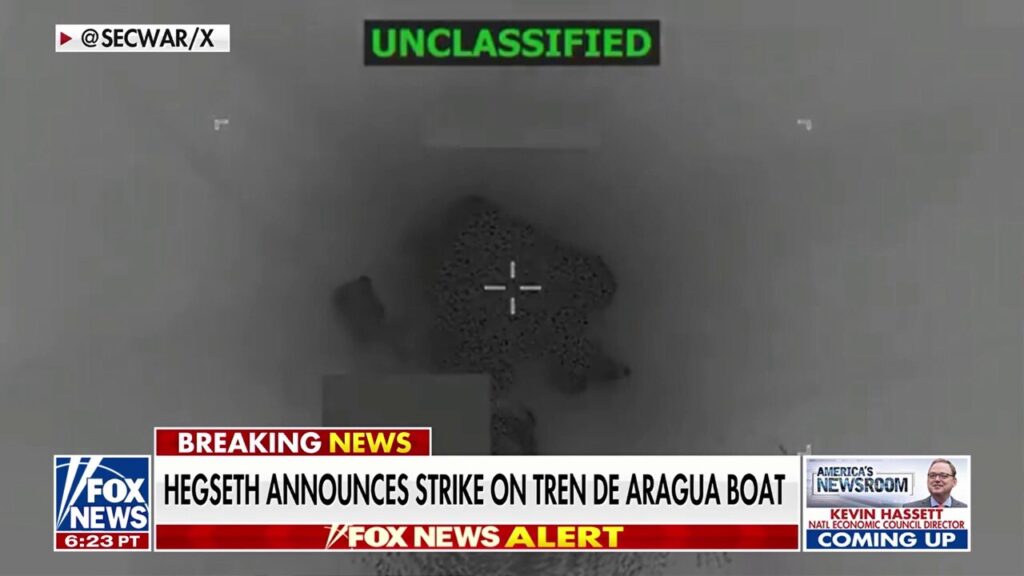 Pete Hegseth announces 6 alleged narco terrorists killed in latest boat strike