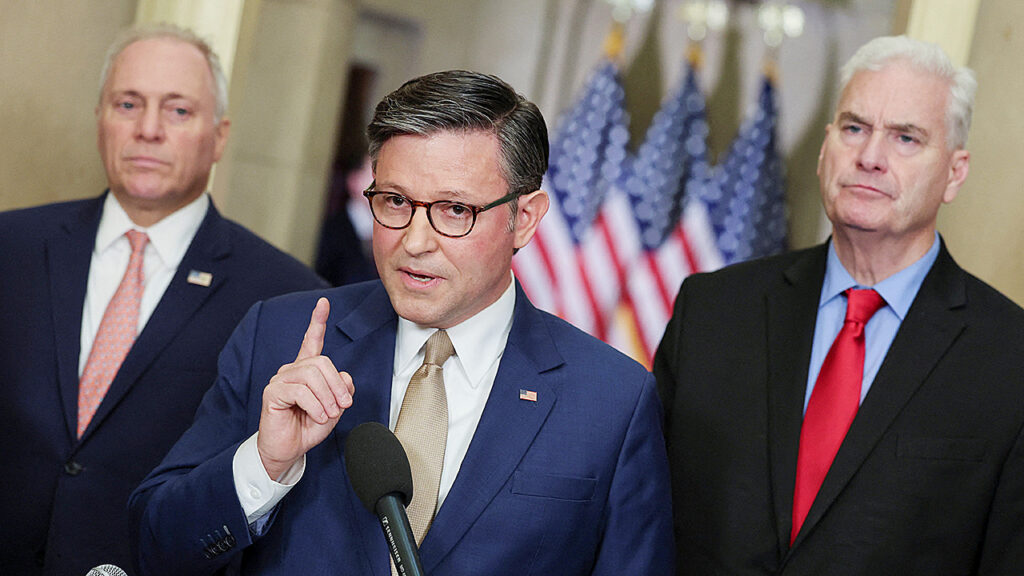 WATCH LIVE: Johnson and Thune hold Capitol Hill press conference on funding fight