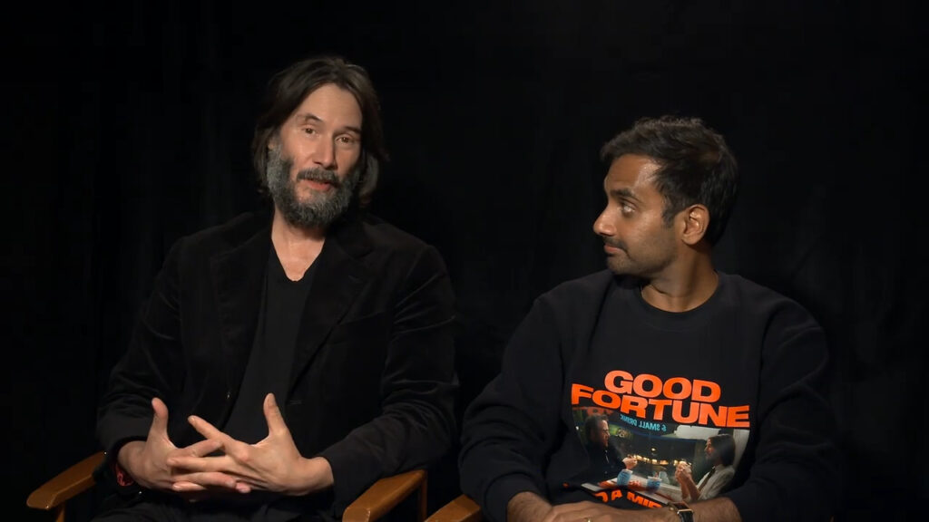 Keanu Reeves and Aziz Ansari on comedy 'Good Fortune'