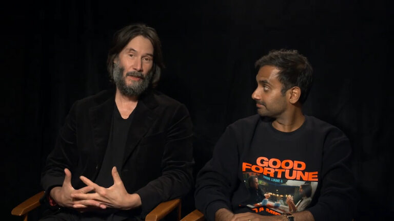 Keanu Reeves and Aziz Ansari on comedy 'Good Fortune'