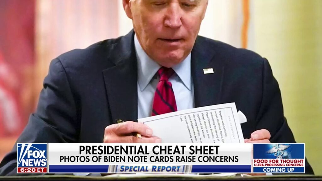 NEW: 2023 note cards suggest Biden knew reporters’ questions in advance