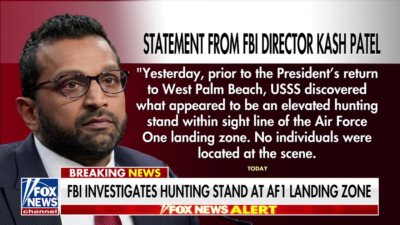 Secret Service discovers suspicious hunting stand at Air Force One landing zone