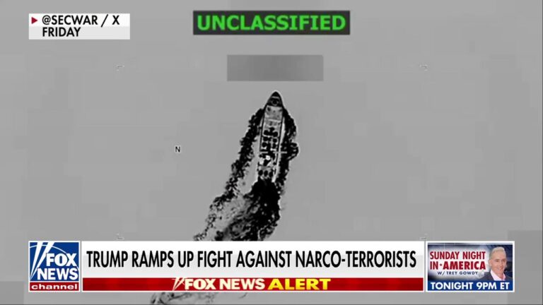 Trump ramps up fight against narco-terrorists as US strikes seventh drug boat