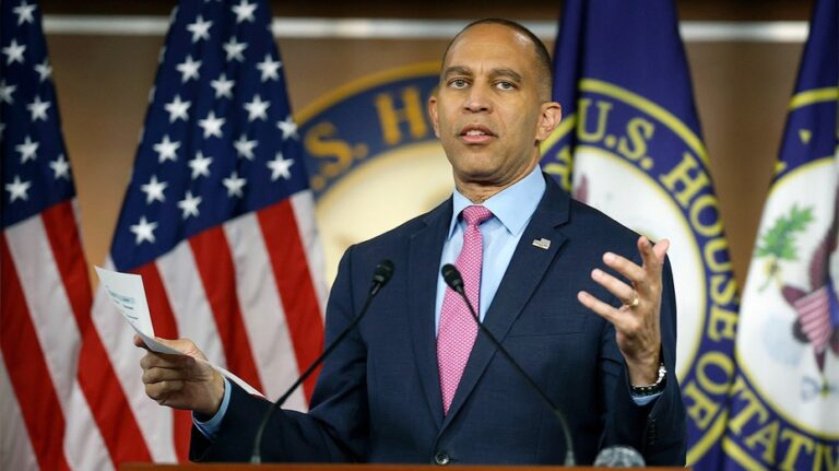 Jeffries calls Trump behavior 'unhinged' and 'unreasonable' when asked if he feels he can negotiate with him