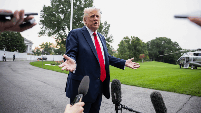 Trump says government shutdown layoffs are 'up to' Dems as standoff continues
