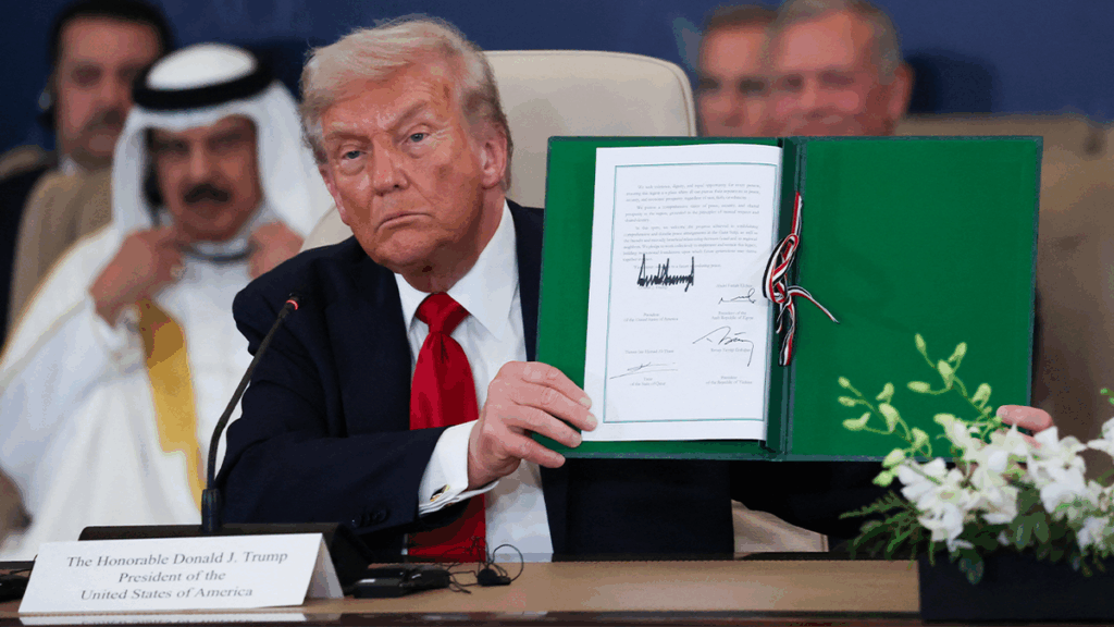 Trump celebrates peace in the Middle East after signing Gaza deal: 'Achieved the impossible'