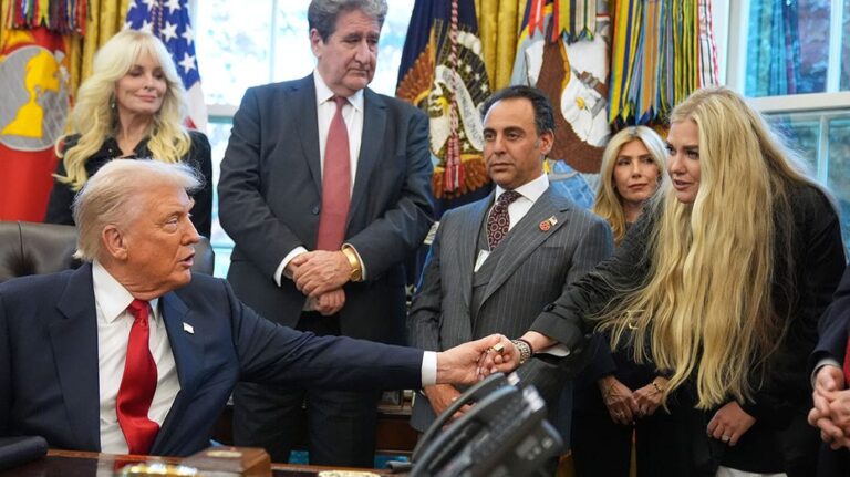 Erika Kirk speaks at Oval Office event to swear in Sergio Gor as new US ambassador to India