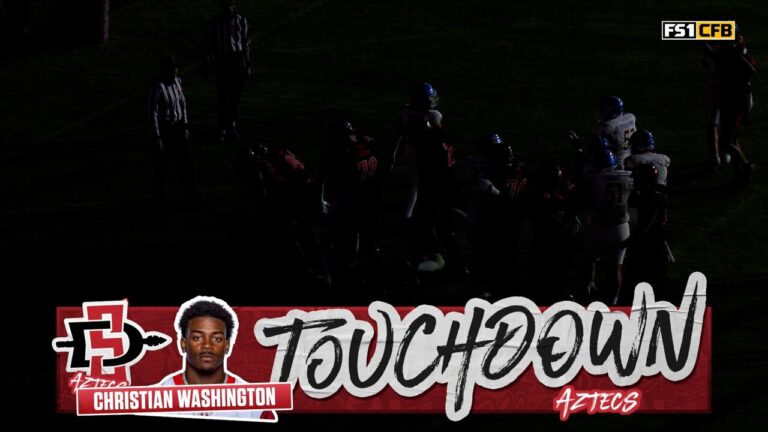 SDSU’s Christian Washington rushes for eight-yard TD, sealing win over SJSU