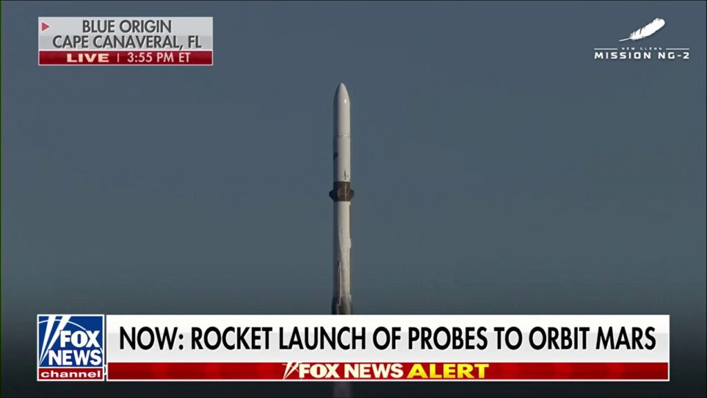 Blue Origin’s New Glenn rocket launches on historic Mars mission