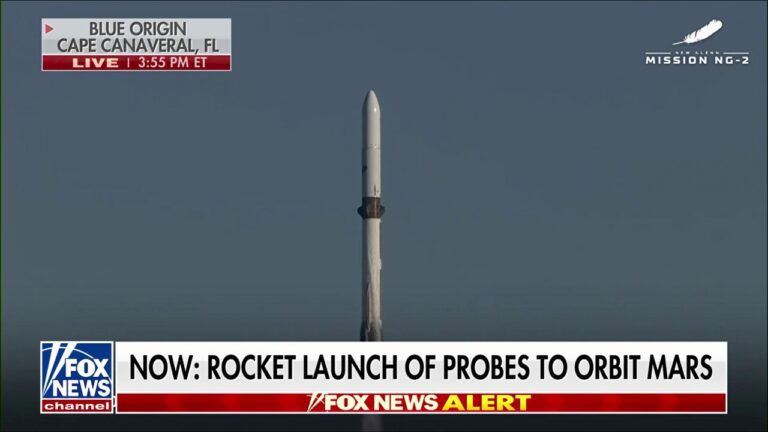 Blue Origin’s New Glenn rocket launches on historic Mars mission