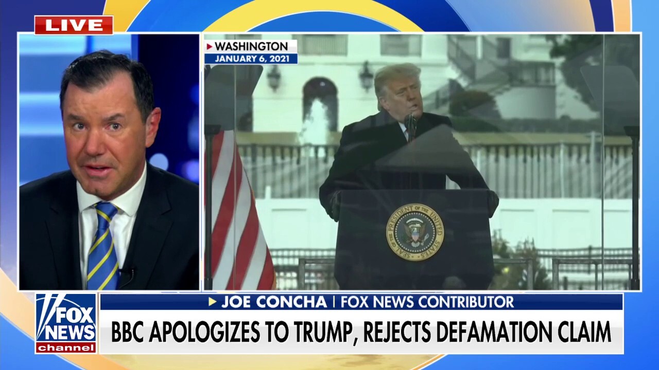 BBC apologizes to Trump for doctored speech, but rejects defamation claims