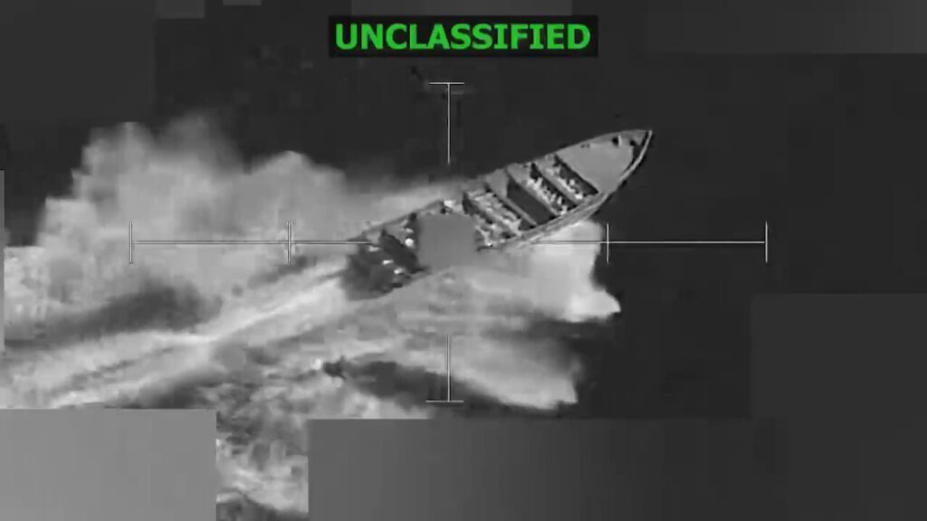 US forces kill 3 narco-terrorists in strike on drug-smuggling vessel in Eastern Pacific