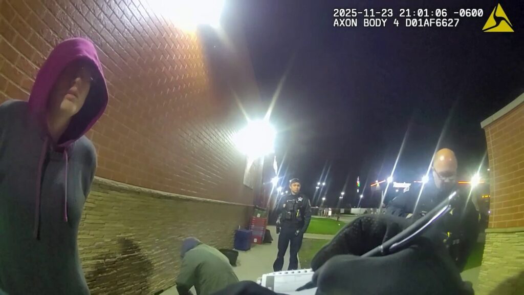 Body camera footage shows authorities confronting missing Slender Man attacker