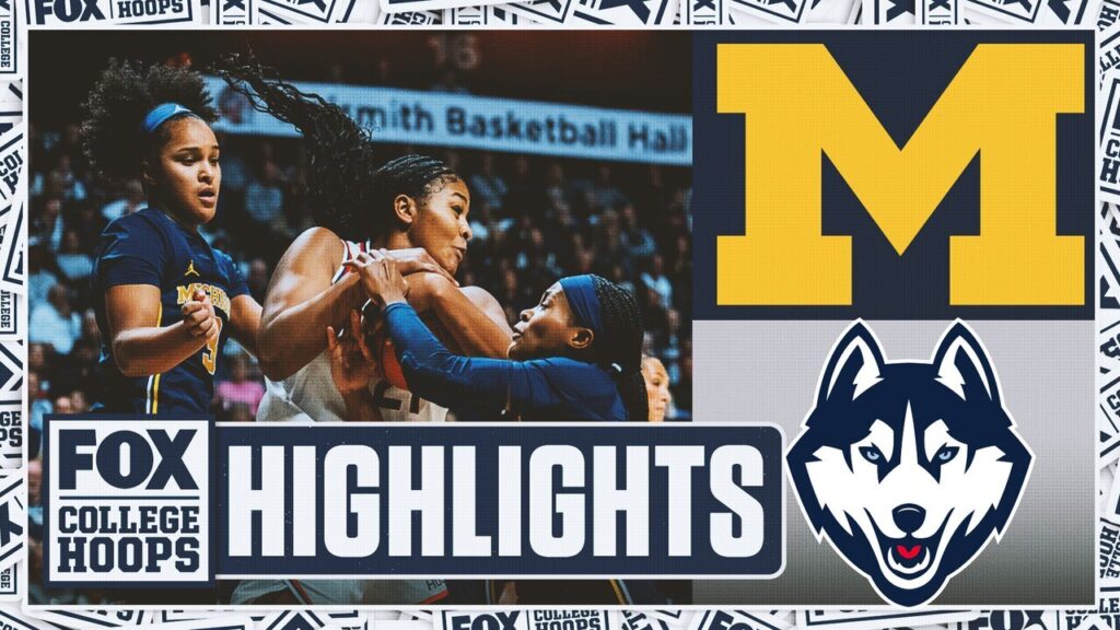 No. 6 Michigan Wolverines vs. No. 1 UConn Huskies Highlights 🏀 FOX College Hoops