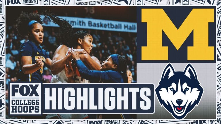 No. 6 Michigan Wolverines vs. No. 1 UConn Huskies Highlights 🏀 FOX College Hoops