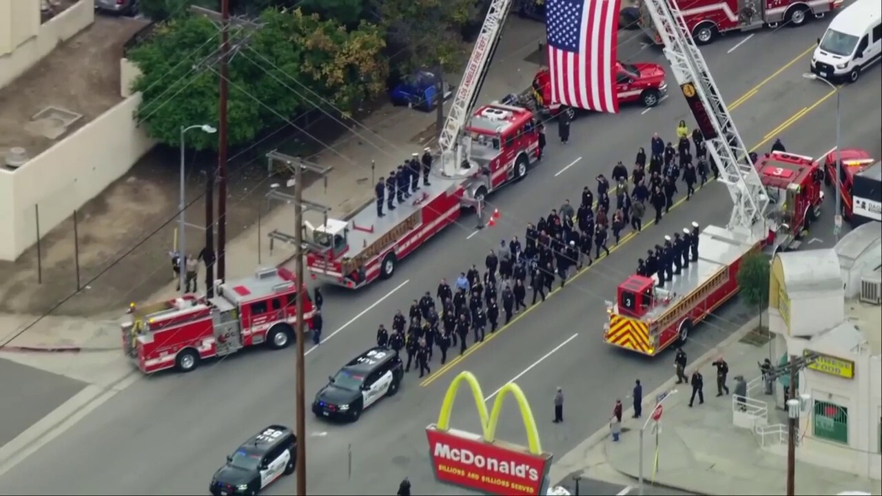 Alhambra police officer killed in line of duty mourned by LA County first responders