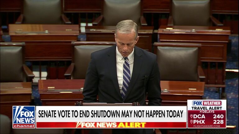 Sen Thune says progressive Dems want shutdown to last ‘forever’