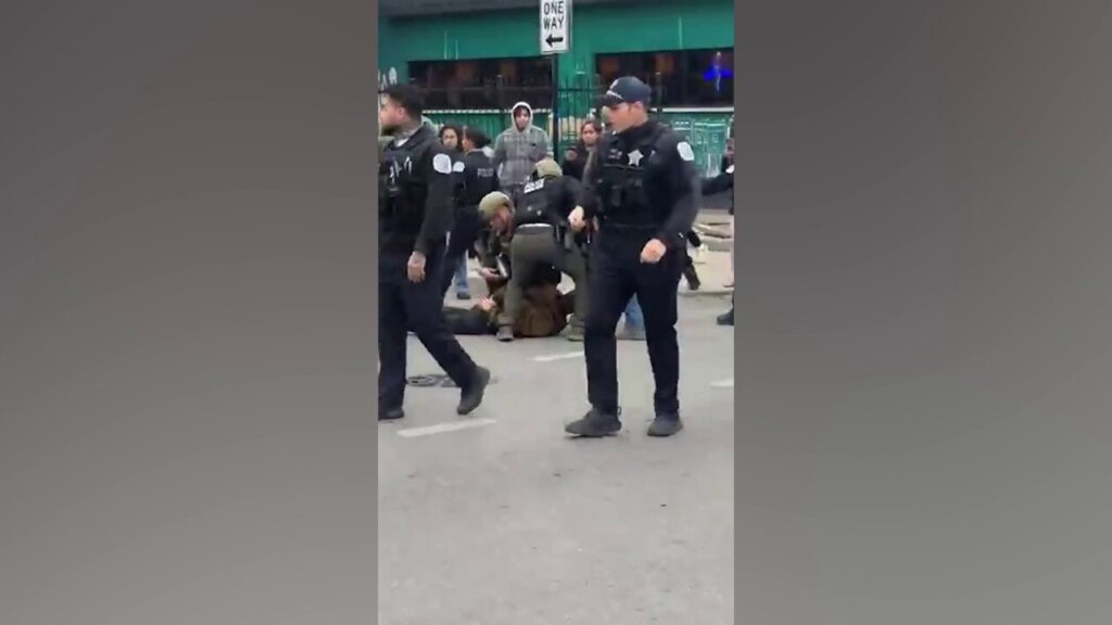 Chaos erupts in Chicago's Little Village after shots allegedly fired at federal agents